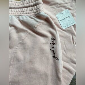 Free People Cozy Lounge Sweatpants - light pink, women’s size XL (US 16)